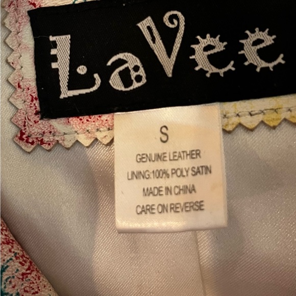 Vintage Hand Painted Leather Jacket - Picture 5 of 5